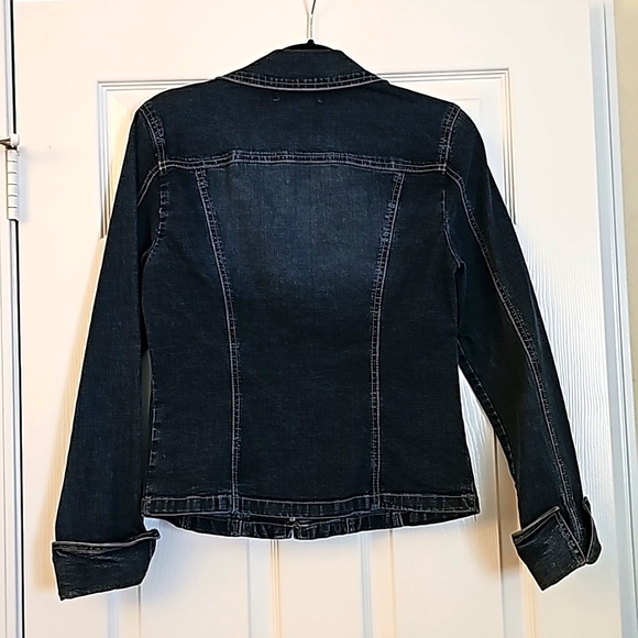 A.M.I. Denim Jacket With Rhinestone Pockets, Size S (worn maybe twice) - Picture 2 of 2